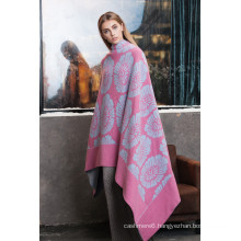 wholesale cashmere knitted poncho with low price